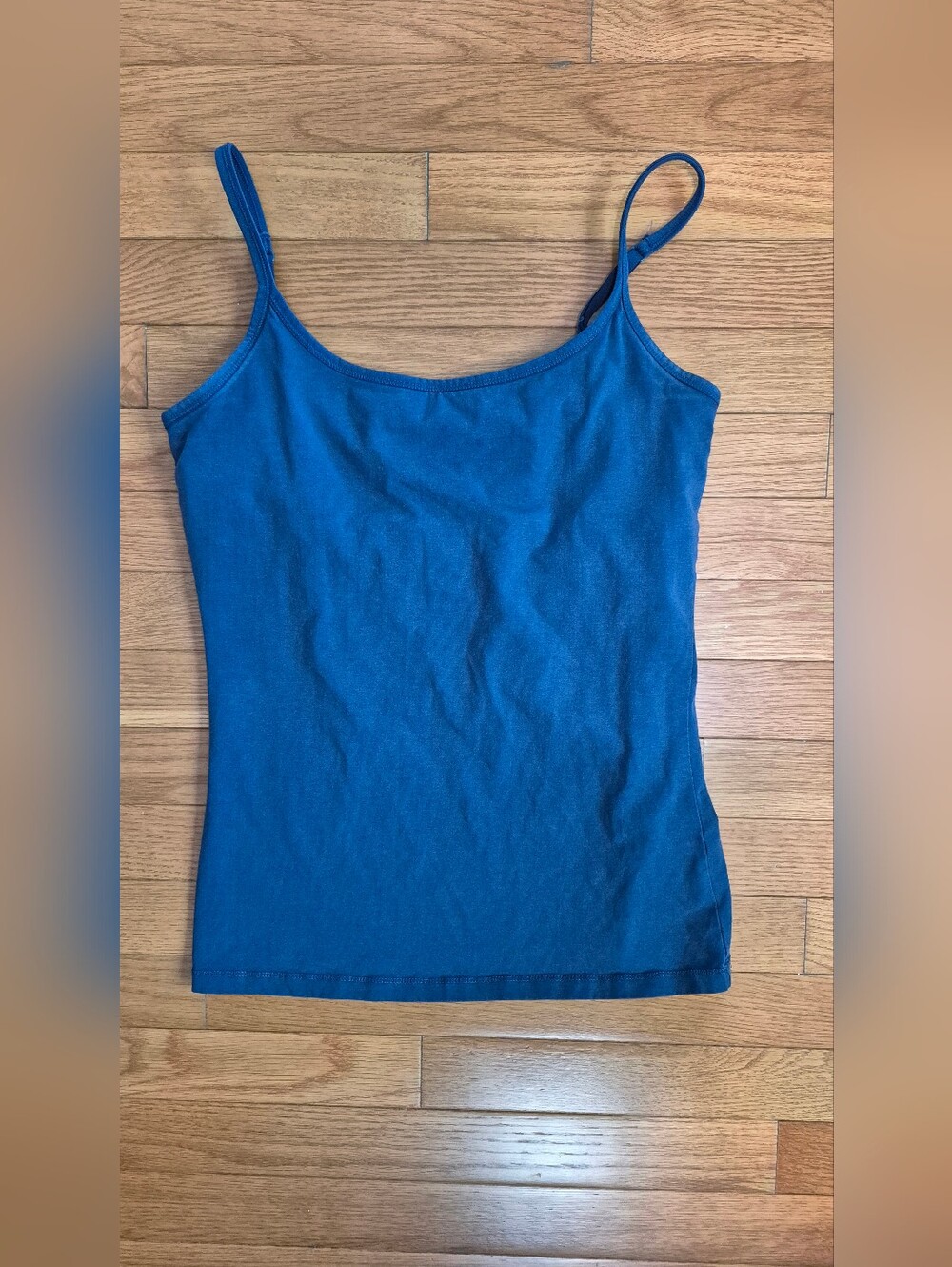 Pact Organic Cotton Adjustable Strap Camisole With Built In Bra - In Blue 💙